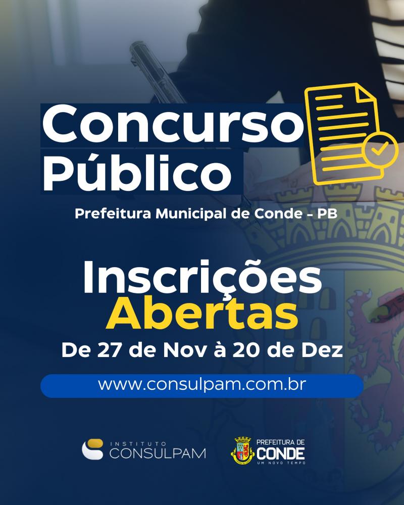 Veja VÍdeo Prefeitura De Conde Lança Edital De Concurso Público Com Mais De 300 Vagas Para